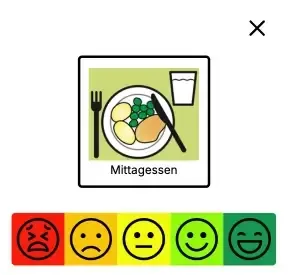 An event with options for a rating, photo, text and audio.