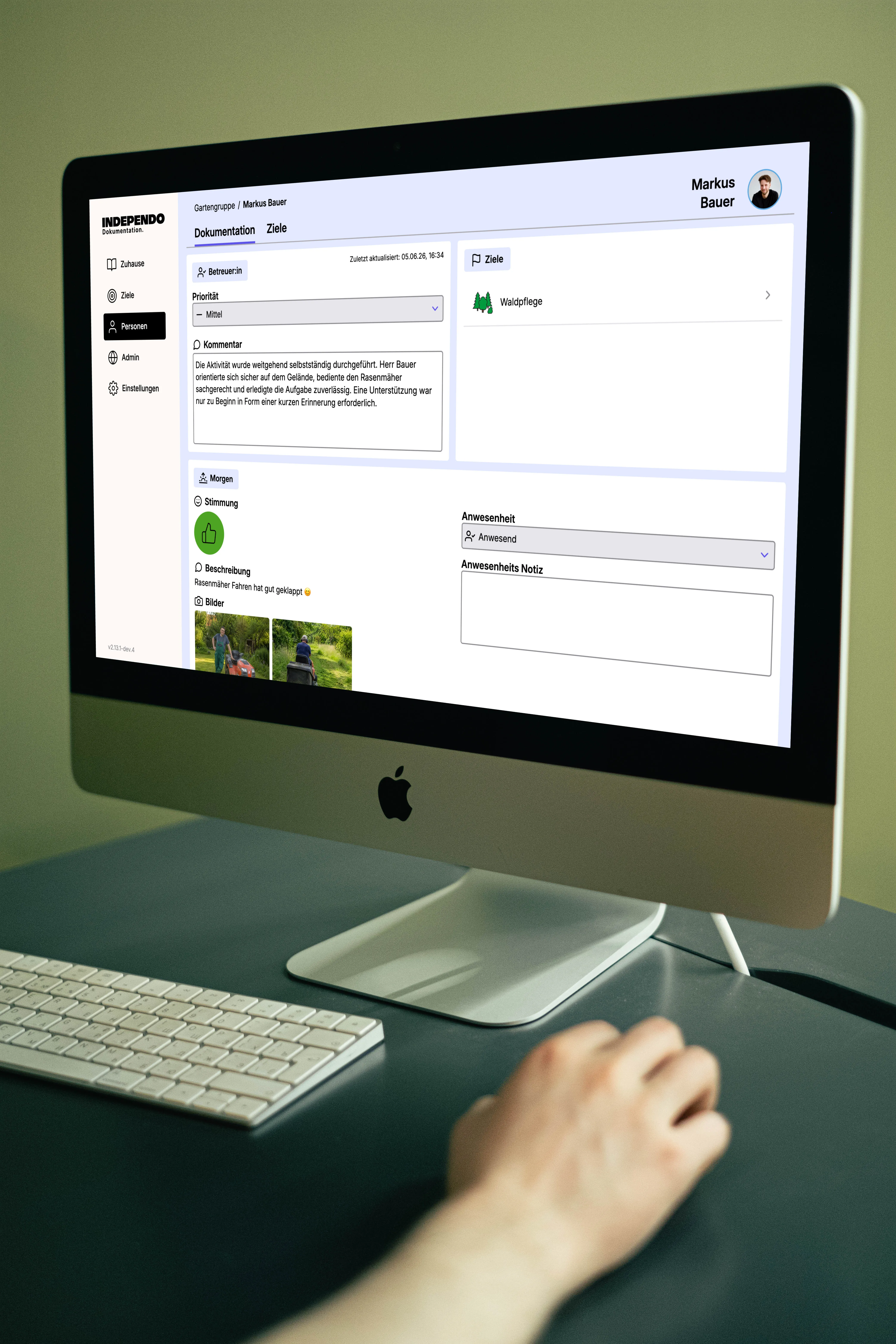 Independo Portal in einem digitalen Arbeitsplatz