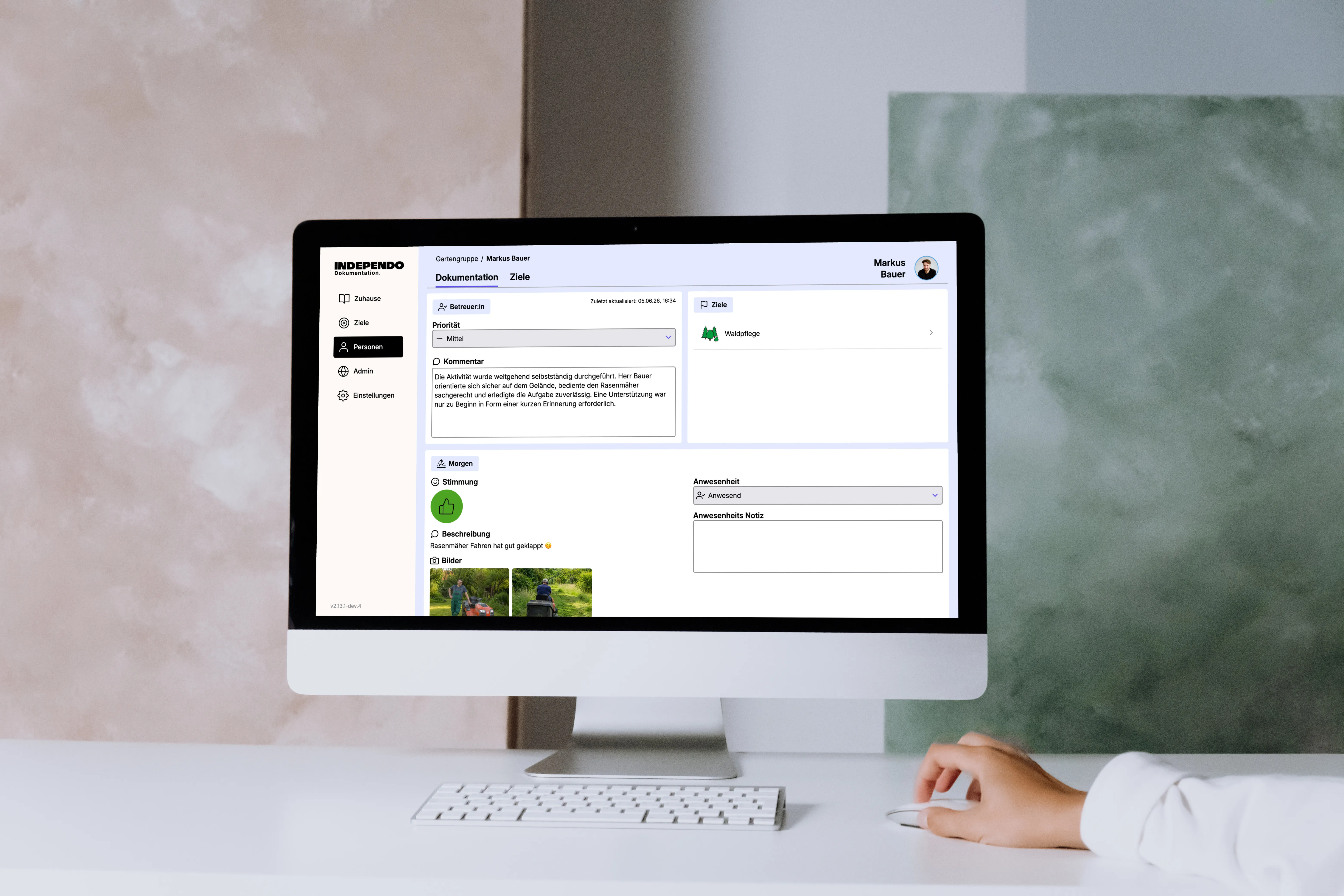 Independo Portal in einem digitalen Arbeitsplatz